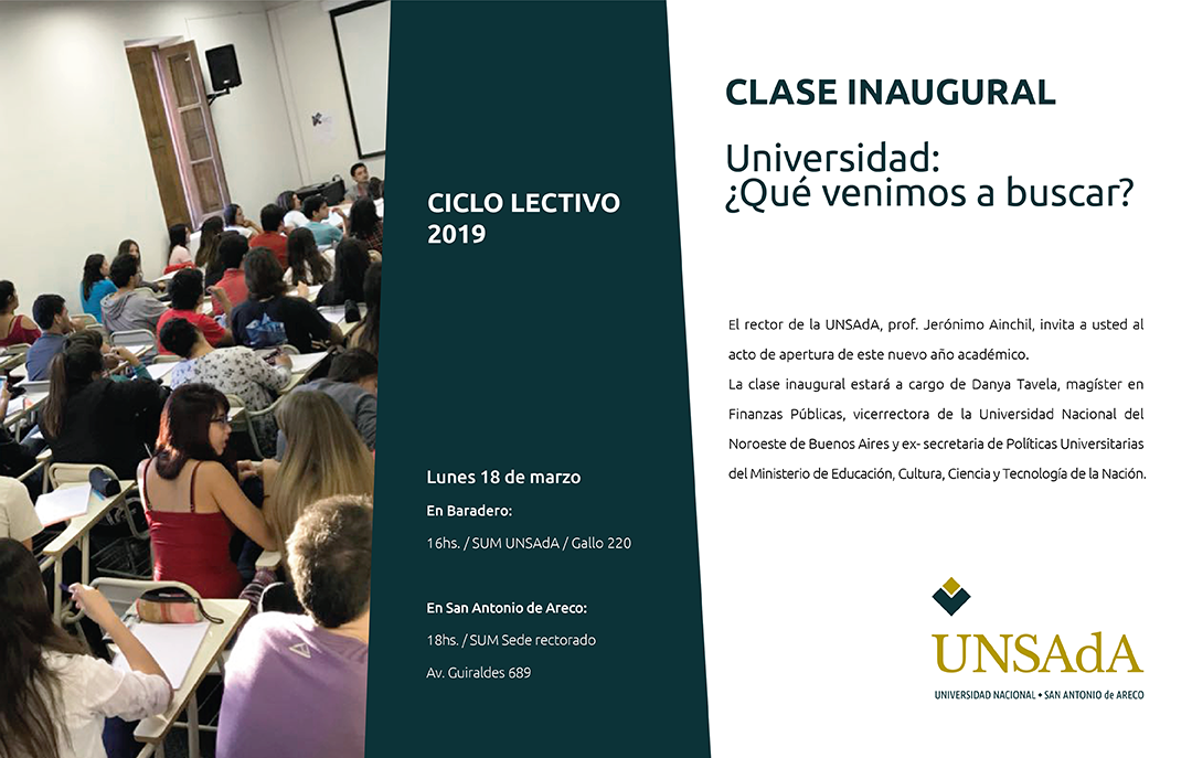 INVITACION Clase Inaugural180319